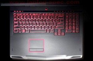 Dell Alenware m17x AlienFX Illuminated Keyboard