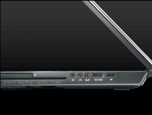 Dell AlienWare m15x Laptop Side View