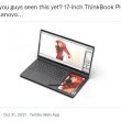 The leaked 17-inch Lenovo laptop