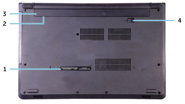 Dell Inspiron 14 3465 - Bottom View