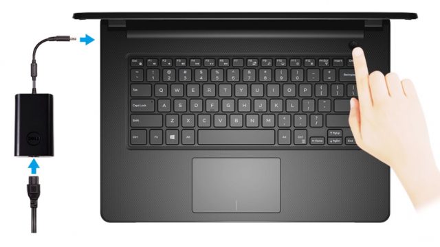 Dell Inspiron 14 3473 - Keyboard Top View
