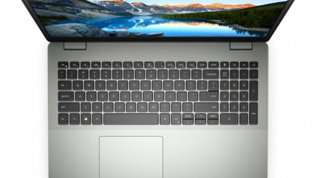 Dell Inspiron 15 3505 Laptop Top Keyboard View