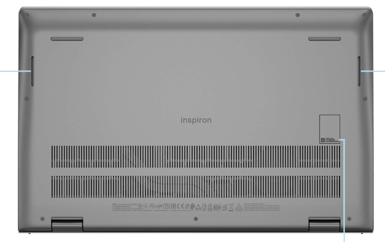 Dell Inspiron 15 5510 - Bottom View