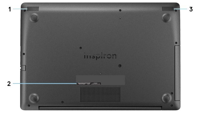 Dell Inspiron 17 3781 -Bottom