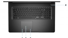 Dell Inspiron 17 3781 - Keyboard Top View