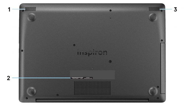 Dell Inspiron 17 3782 - Bottom View