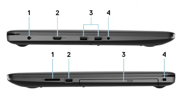 Dell Inspiron 17 3782- Side Views