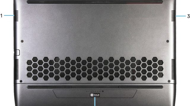 Alienware m15 R7 Gaming Laptop - Bottom Casing View