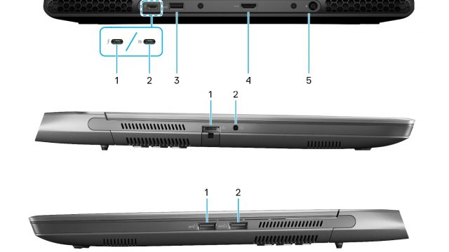Alienware m15 R7 Gaming Laptop - Side Views