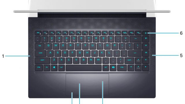 Dell Alienware x14 R1 Gaming Laptop - Keyboard View