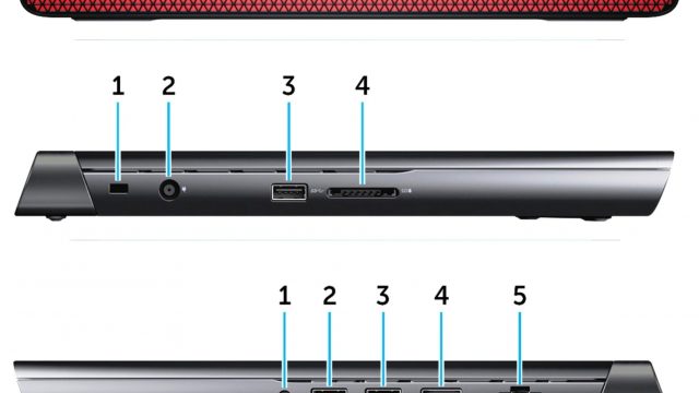 Inspiron 14 Gaming 7466 - Side Views