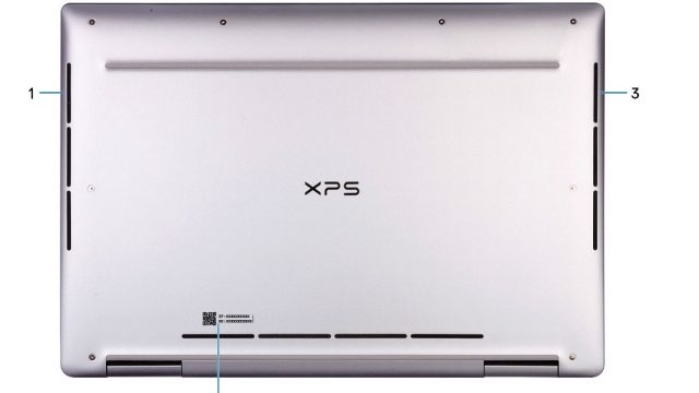 Dell XPS 13 9310 2 in 1 - Bottom View