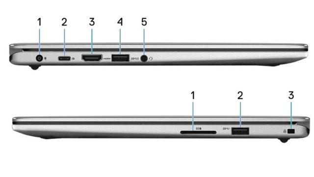 Inspiron 7373 2 in 1 - Sides View