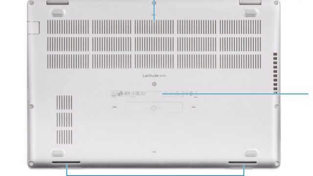 Latitude 5410 - Bottom View