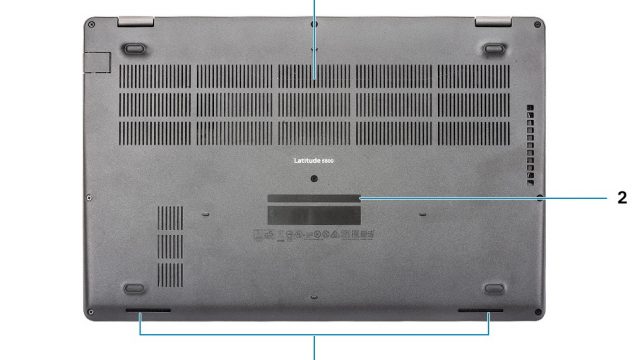 Latitude 5500 - Bottom View