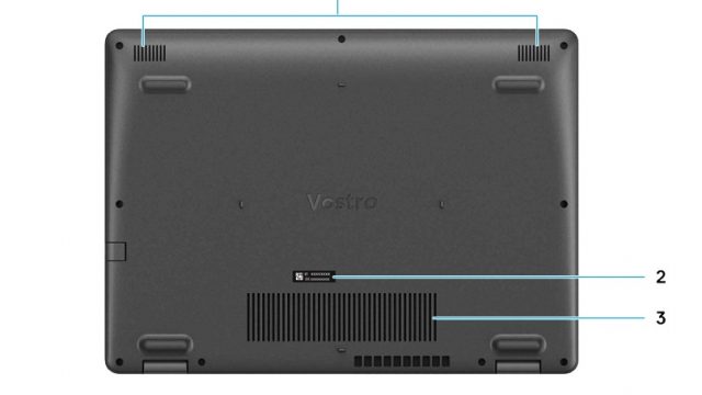 Vostro 3401 - Bottom View