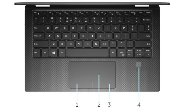 Dell XPS 13 9365 2 in 1 - Base View