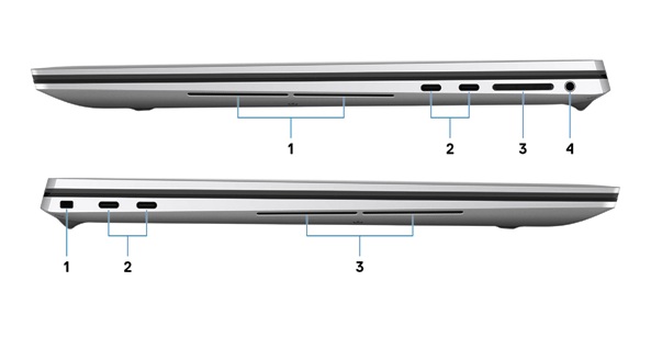 Dell XPS 17 9700 - Side Views