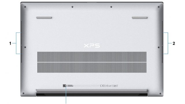 Dell XPS 17 9710 - Bottom View