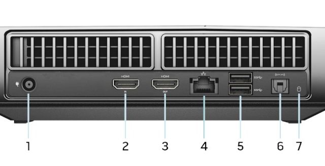 Dell Alienware Steam Machine R2 - Back View