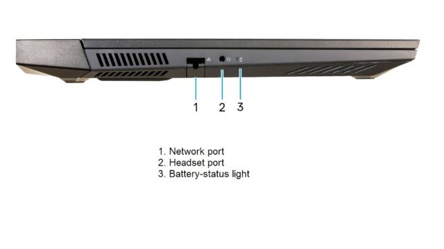 Dell G15 5521 Special Edition - Left View