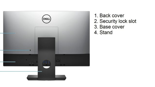 Dell OptiPlex 7470 All In One - Back View