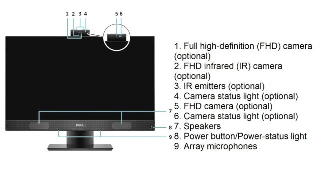 Dell OptiPlex 7470 All In One - Front View