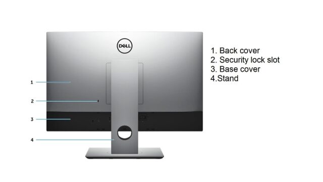 Dell OptiPlex 7760 All In One - Back View