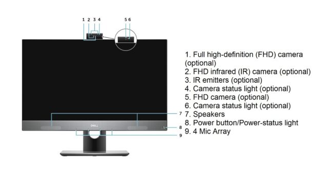 Dell OptiPlex 7760 All In One - Front View